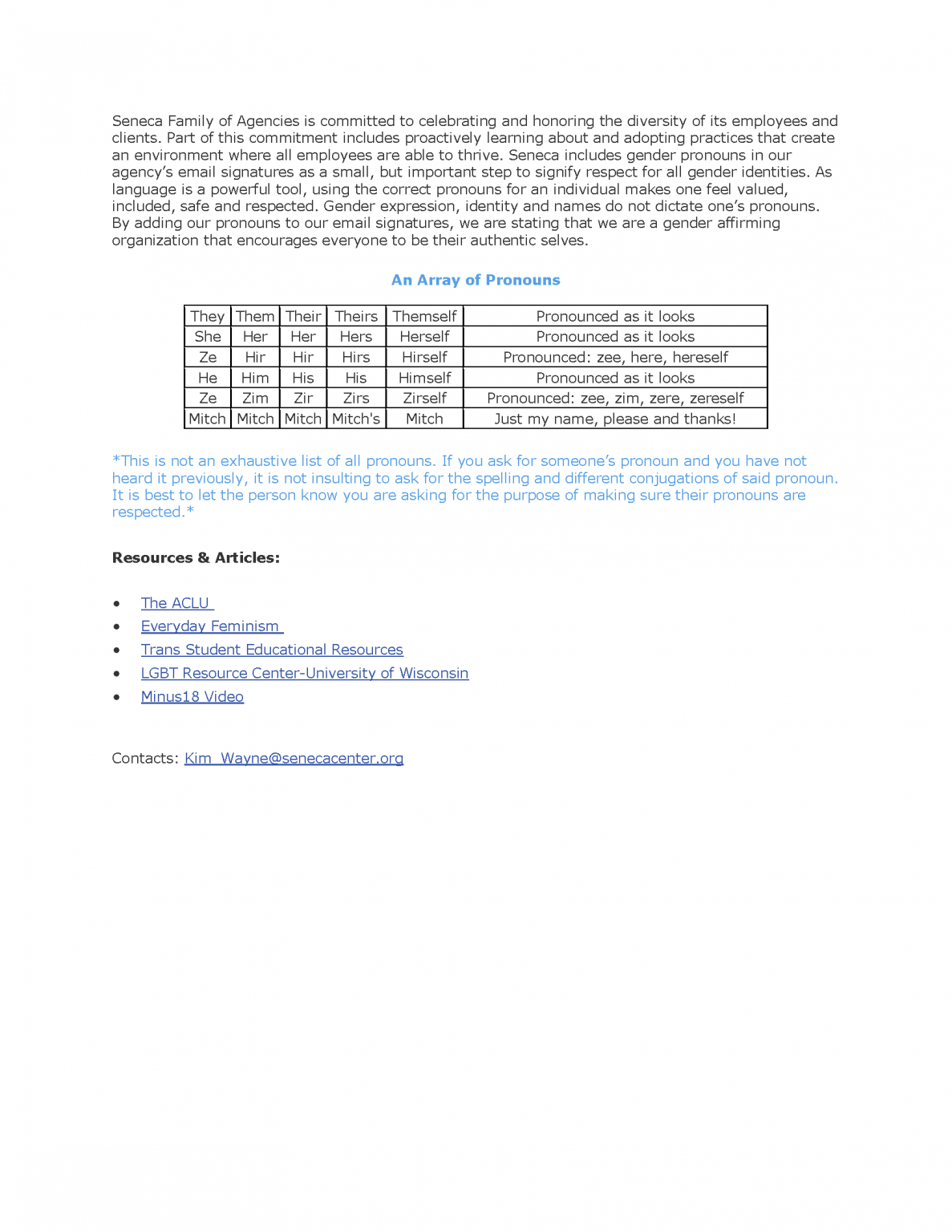 gender assignment pronouns